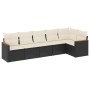 Set de sofás de jardín 6 piezas y cojines ratán sintético negro de , Conjuntos de jardín - Ref: Foro24-3258388, Precio: 373,8...