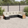 Set de sofás de jardín 8 piezas y cojines ratán sintético negro de , Conjuntos de jardín - Ref: Foro24-3260327, Precio: 477,9...