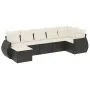 Set de comedor de jardín 7 pzas y cojines ratán sintético negro de , Conjuntos de jardín - Ref: Foro24-3254013, Precio: 440,2...