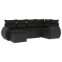 Set de sofás de jardín 6 piezas y cojines ratán sintético negro de , Conjuntos de jardín - Ref: Foro24-3253992, Precio: 409,4...