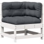 Set muebles jardín con cojines 8 pzas madera maciza pino blanco de , Conjuntos de jardín - Ref: Foro24-3250601, Precio: 722,7...