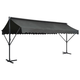 Toldo de pie independiente gris antracita 500x300 cm de vidaXL, Sombrillas - Ref: Foro24-145887, Precio: 487,01 €, Descuento: %