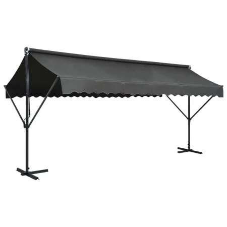 Anthrazitgraue freistehende Markise 500x300 cm von vidaXL, Sonnenschirme - Ref: Foro24-145887, Preis: 325,18 €, Rabatt: %