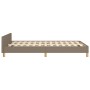 Estructura de cama con cabecero tela gris taupe 120x190 cm de , Camas y somieres - Ref: Foro24-3270524, Precio: 148,02 €, Des...