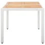 Juego de comedor de jardín 7 piezas ratán sintético blanco de vidaXL, Conjuntos de jardín - Ref: Foro24-45981, Precio: 421,31...