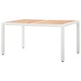 Juego de comedor de jardín 7 piezas ratán sintético blanco de vidaXL, Conjuntos de jardín - Ref: Foro24-45981, Precio: 404,81...