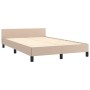 Estructura cama y cabecero cuero sintético capuchino 120x190 cm de , Camas y somieres - Ref: Foro24-3270553, Precio: 165,35 €...