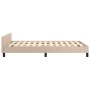 Estructura cama y cabecero cuero sintético capuchino 120x190 cm de , Camas y somieres - Ref: Foro24-3270553, Precio: 165,35 €...