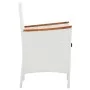 Juego de comedor de jardín 7 piezas ratán sintético blanco de vidaXL, Conjuntos de jardín - Ref: Foro24-45981, Precio: 421,31...