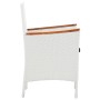 Juego de comedor de jardín 7 piezas ratán sintético blanco de vidaXL, Conjuntos de jardín - Ref: Foro24-45981, Precio: 404,81...