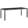 Conjunto de comedor de jardín 9 piezas ratán sintético gris de vidaXL, Conjuntos de jardín - Ref: Foro24-45992, Precio: 731,5...