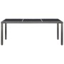 Conjunto de comedor de jardín 9 piezas ratán sintético gris de vidaXL, Conjuntos de jardín - Ref: Foro24-45992, Precio: 731,5...