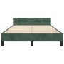 Estructura cama con cabecero terciopelo verde oscuro 120x190 cm de , Camas y somieres - Ref: Foro24-3270587, Precio: 172,47 €...
