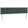 Estructura cama con cabecero terciopelo verde oscuro 120x190 cm de , Camas y somieres - Ref: Foro24-3270587, Precio: 172,47 €...