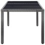 Conjunto de comedor de jardín 9 piezas ratán sintético gris de vidaXL, Conjuntos de jardín - Ref: Foro24-45992, Precio: 731,5...