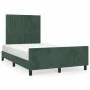 Dark green velvet bed frame with headboard 120x190 cm by , Beds and slatted bases - Ref: Foro24-3270593, Price: 170,11 €, Dis...