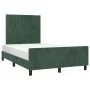 Dark green velvet bed frame with headboard 120x190 cm by , Beds and slatted bases - Ref: Foro24-3270593, Price: 170,11 €, Dis...