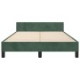 Estructura cama con cabecero terciopelo verde oscuro 120x190 cm de , Camas y somieres - Ref: Foro24-3270593, Precio: 176,61 €...