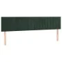 Dark green velvet bed frame with headboard 120x190 cm by , Beds and slatted bases - Ref: Foro24-3270593, Price: 170,11 €, Dis...