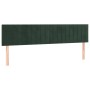Estructura cama con cabecero terciopelo verde oscuro 120x190 cm de , Camas y somieres - Ref: Foro24-3270593, Precio: 176,61 €...