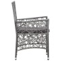 Conjunto de comedor de jardín 9 piezas ratán sintético gris de vidaXL, Conjuntos de jardín - Ref: Foro24-45992, Precio: 731,5...