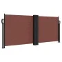 Brown retractable side awning 100x1000 cm by , Umbrellas - Ref: Foro24-4004689, Price: 109,92 €, Discount: %