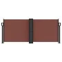Brown retractable side awning 100x1000 cm by , Umbrellas - Ref: Foro24-4004689, Price: 109,92 €, Discount: %