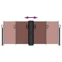 Brown retractable side awning 100x1000 cm by , Umbrellas - Ref: Foro24-4004689, Price: 109,92 €, Discount: %