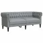 Chesterfield 2 seater sofa light gray fabric by , Sofas - Ref: Foro24-372547, Price: 246,19 €, Discount: %