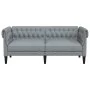 Chesterfield 2 seater sofa light gray fabric by , Sofas - Ref: Foro24-372547, Price: 246,19 €, Discount: %