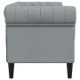 Sofá Chesterfield de 2 plazas tela gris claro de , Sofás - Ref: Foro24-372547, Precio: 249,93 €, Descuento: %