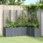 Jardinera con enrejado PP gris 160x120x140 cm de , Maceteros y jardineras - Ref: Foro24-367876, Precio: 236,03 €, Descuento: %
