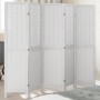 Biombo separador de 5 paneles madera maciza Paulownia blanco de , Divisores de ambientes - Ref: Foro24-358725, Precio: 131,36...