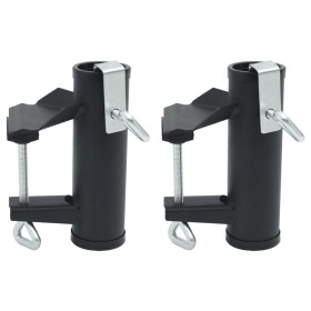 Abrazaderas de sombrilla para balcón 2 uds acero 25-38 mm de , Accesorios para sombrillas - Ref: Foro24-4003383, Precio: 20,3...
