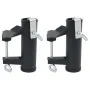 Abrazaderas de sombrilla para balcón 2 uds acero 25-38 mm de , Accesorios para sombrillas - Ref: Foro24-4003383, Precio: 18,2...