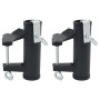 Abrazaderas de sombrilla para balcón 2 uds acero 25-38 mm de , Accesorios para sombrillas - Ref: Foro24-4003383, Precio: 20,3...