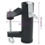 Abrazaderas de sombrilla para balcón 2 uds acero 25-38 mm de , Accesorios para sombrillas - Ref: Foro24-4003383, Precio: 18,2...