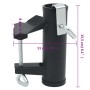 Abrazaderas de sombrilla para balcón 2 uds acero 25-38 mm de , Accesorios para sombrillas - Ref: Foro24-4003383, Precio: 20,3...