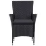 Juego de comedor de jardín 9 piezas ratán sintético negro de vidaXL, Conjuntos de jardín - Ref: Foro24-45976, Precio: 771,91 ...