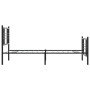 Estructura de cama con cabecero y estribo metal negro 100x190cm de , Camas y somieres - Ref: Foro24-376336, Precio: 86,79 €, ...