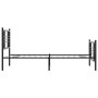 Estructura de cama con cabecero y estribo metal negro 90x190 cm de , Camas y somieres - Ref: Foro24-376334, Precio: 82,92 €, ...