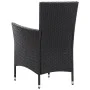 Juego de comedor de jardín 9 piezas ratán sintético negro de vidaXL, Conjuntos de jardín - Ref: Foro24-45976, Precio: 771,91 ...