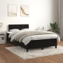 Cama box spring con colchón terciopelo negro 120x190 cm de , Camas y somieres - Ref: Foro24-3269857, Precio: 408,63 €, Descue...