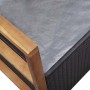 Banco de almacenaje ratán sintético madera acacia negro 115 cm de vidaXL, Bancos de jardín - Ref: Foro24-46010, Precio: 170,6...