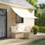 Toldo retráctil tela y acero crema 200x150 cm de , Toldos - Ref: Foro24-368759, Precio: 53,45 €, Descuento: %