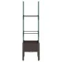 Jardinera con enrejado PP marrón 40x40x142,5 cm de , Maceteros y jardineras - Ref: Foro24-367950, Precio: 31,99 €, Descuento: %