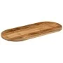 Oval table top solid rough mango wood 140x50x2.5cm by , Table tops - Ref: Foro24-370109, Price: 76,54 €, Discount: %
