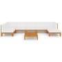 Juego muebles de jardín y cojines 8 pzas madera maciza acacia de vidaXL, Conjuntos de jardín - Ref: Foro24-3058150, Precio: 9...