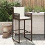 Taburetes de cocina con cojines 2 uds ratán sintético marrón de , Sillas de jardín - Ref: Foro24-368706, Precio: 170,50 €, De...
