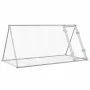 Jaula para conejos acero galvanizado plateado 200x105x91 cm de , Jaulas y habitáculos para animales pequeños - Ref: Foro24-32...